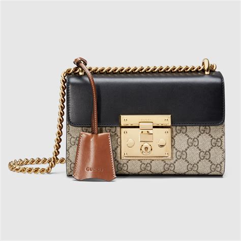 gucci padlock shoulder|genuine gucci padlock bag.